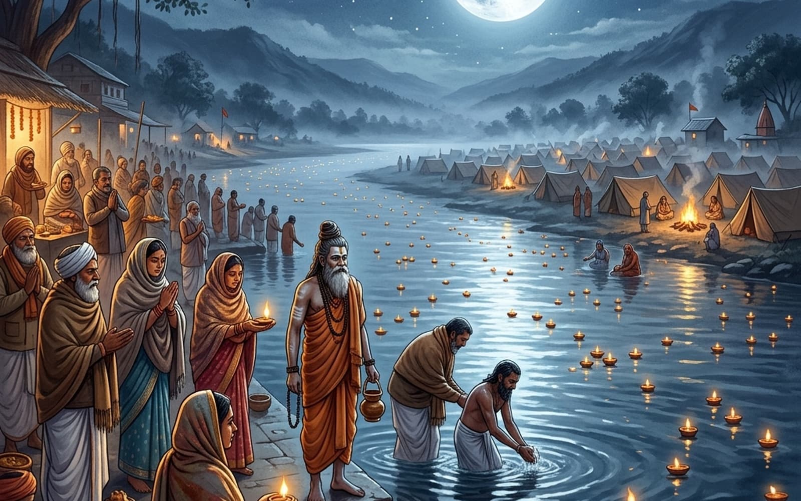 Paush Purnima — the full-moon observance