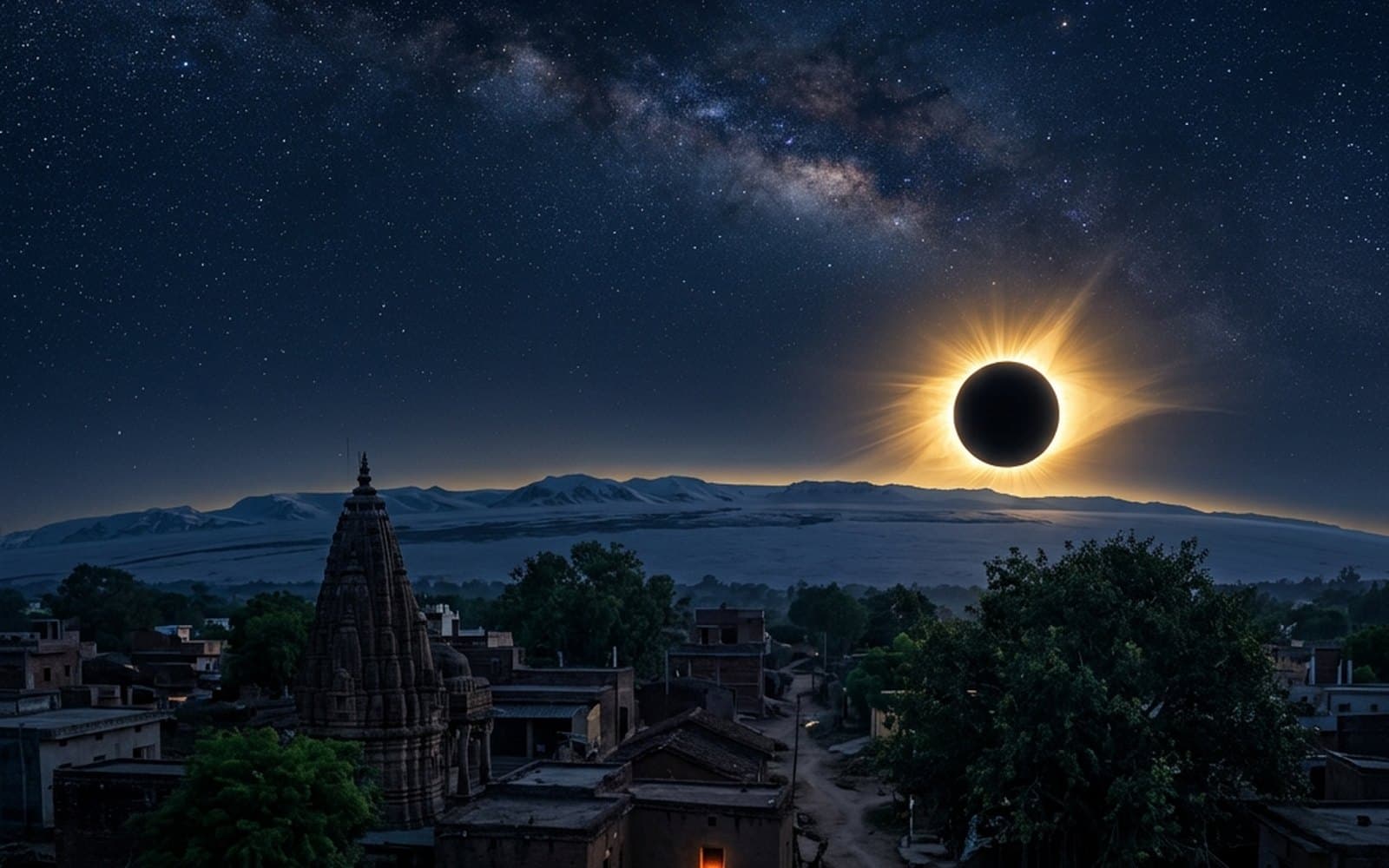 Surya Grahan 12 August 2026 — total solar eclipse not visible from India