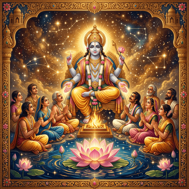 Anuradha Nakshatra illustration