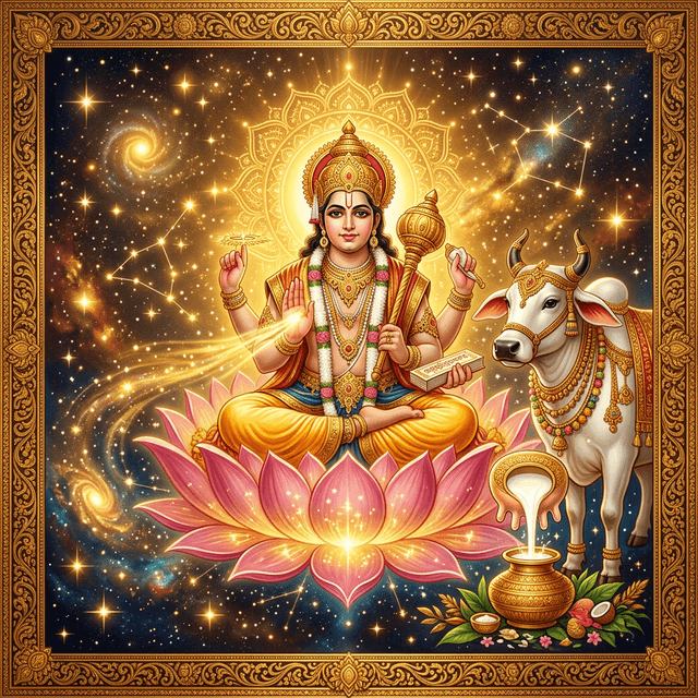 Pushya Nakshatra illustration