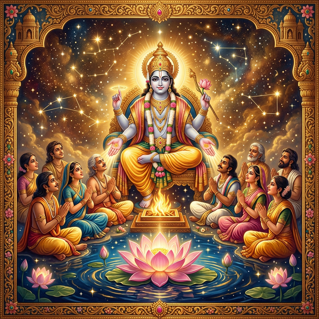 Anuradha Nakshatra illustration